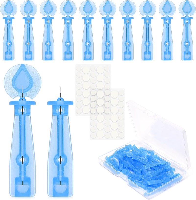Refesta 50PCS Disposable Acne Needle & 72 Dots Pimple Stickers - Ultrafine Pimple Popper Needle - Image 1